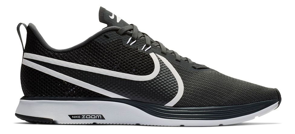 nike running air zoom strike trainers in black