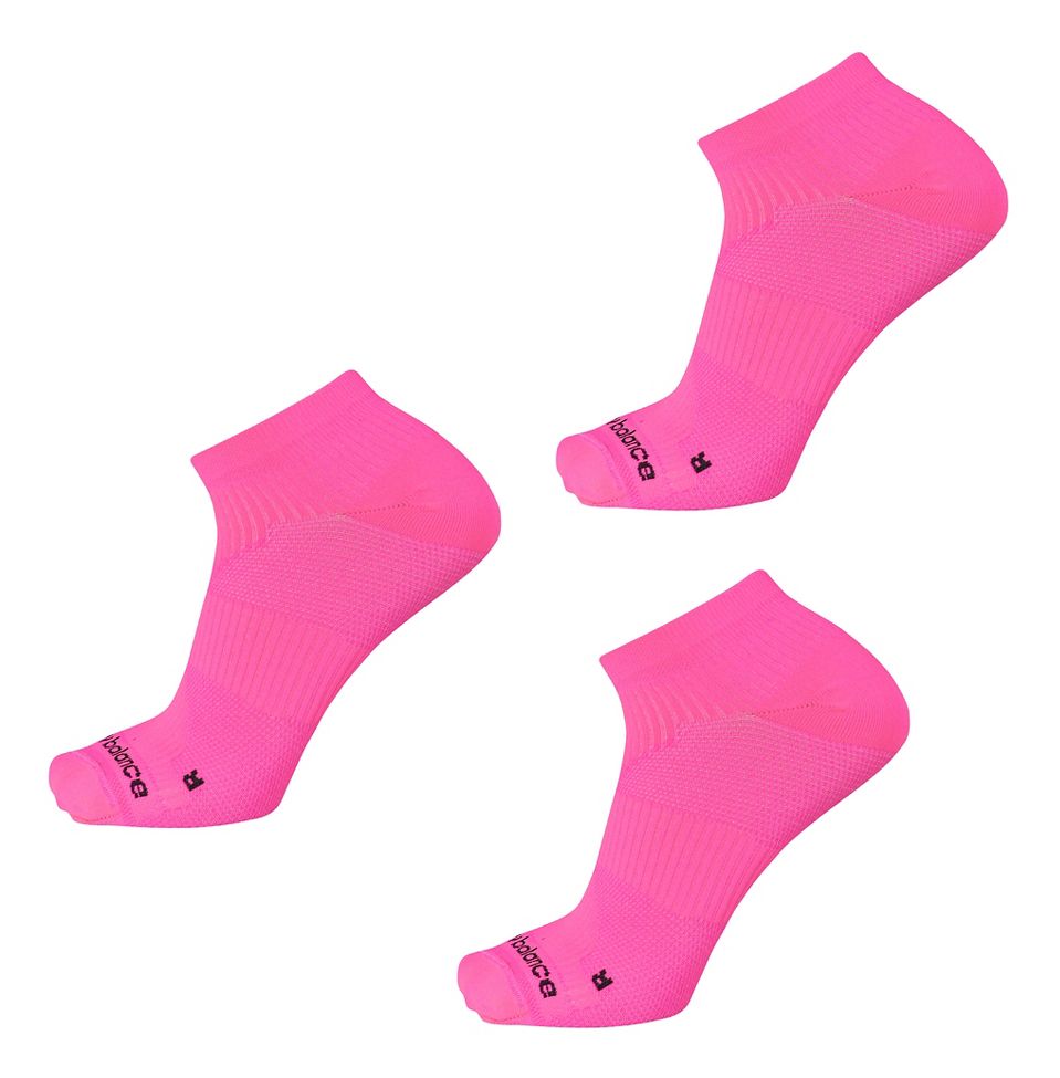 New Balance Running Flat Knit Nylon No Show 3 Pair Socks at Road Runner Sports