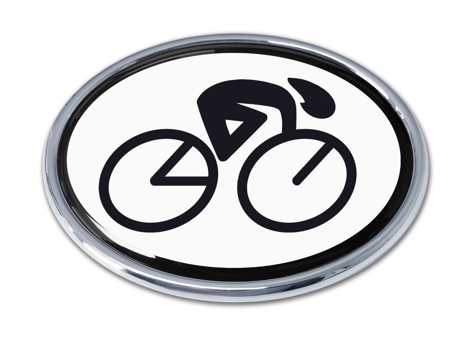 Image of Elektroplate Cycling Oval Chrome Emblem