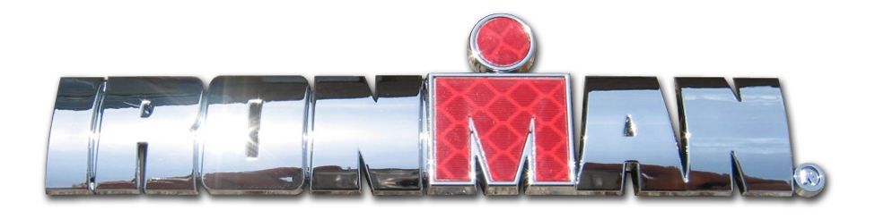 Image of Elektroplate IRONMAN Red Accent Chrome Emblem