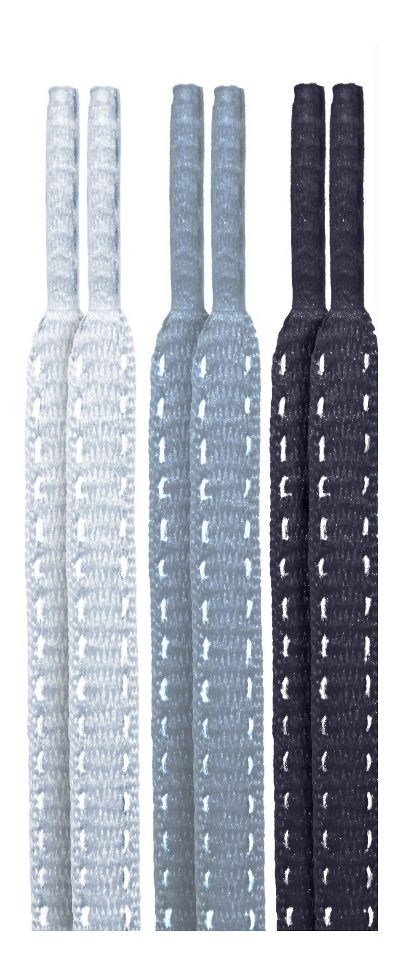 Image of New Balance 45" Reflective Oval Shoe Laces 3 pack