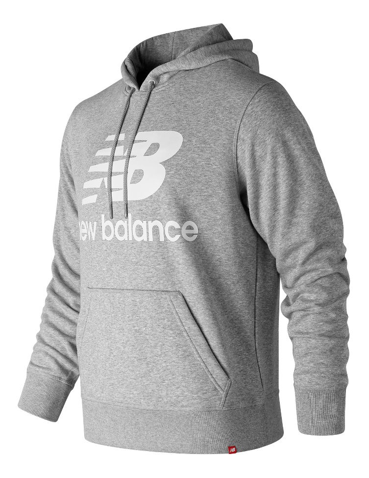 Mens New Balance Essentials Stacked Logo Pullover HalfZips & Hoodies