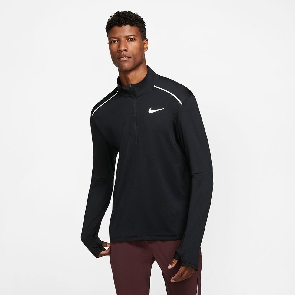 black nike half zip