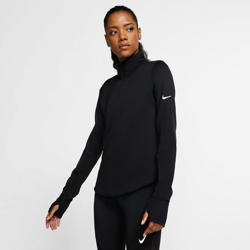 nike white half zip women's