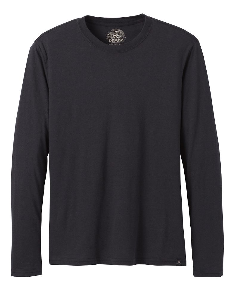Mens Prana Crew TShirt Long Sleeve Technical Tops at Road Runner Sports