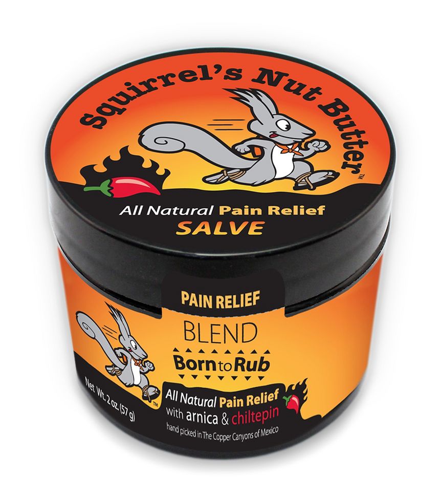Squirrels Nut Butter Born to Rub Pain Relief Salve 2.0 ounce Tub Skin