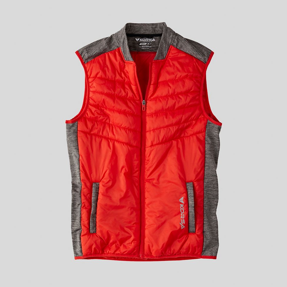 Mens Korsa everWARM Quilted Race Vests at Road Runner Sports