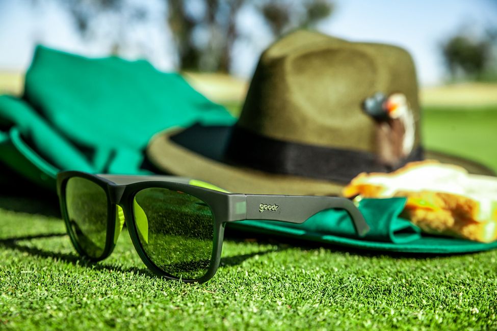 Image of Goodr Green Jacket Mafia Sunglasses