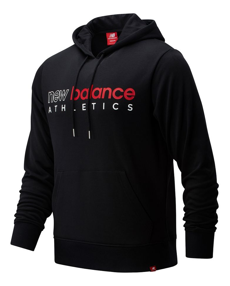 Mens New Balance Essentials Icon Half-Zips & Hoodies Technical Tops at ...