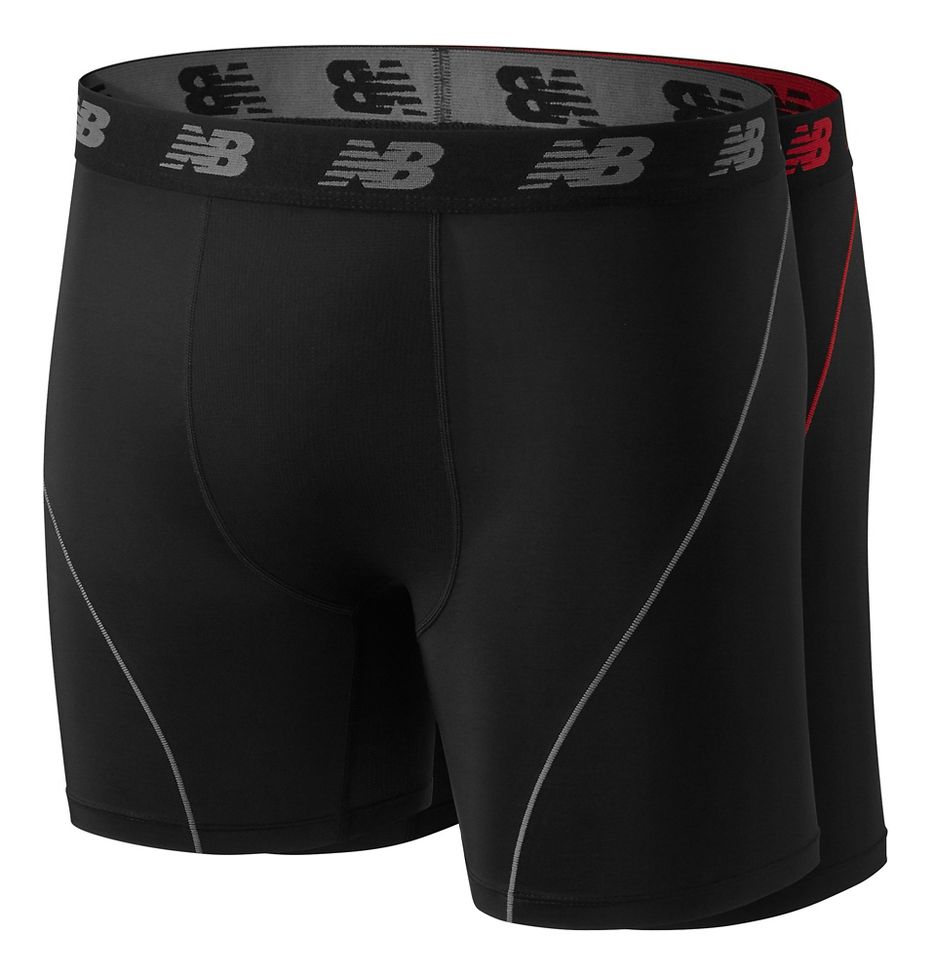 Mens New Balance 2.0 Ice Collection 6-inch - 2 Pack Boxer Brief ...