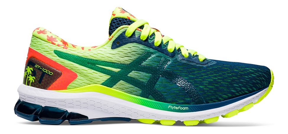 asics multicolor running shoes
