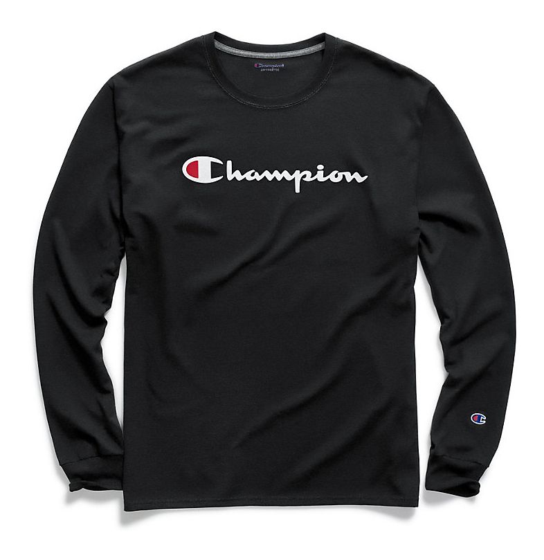 Image of Champion Classic Jersey Graphic Long Sleeve Tee