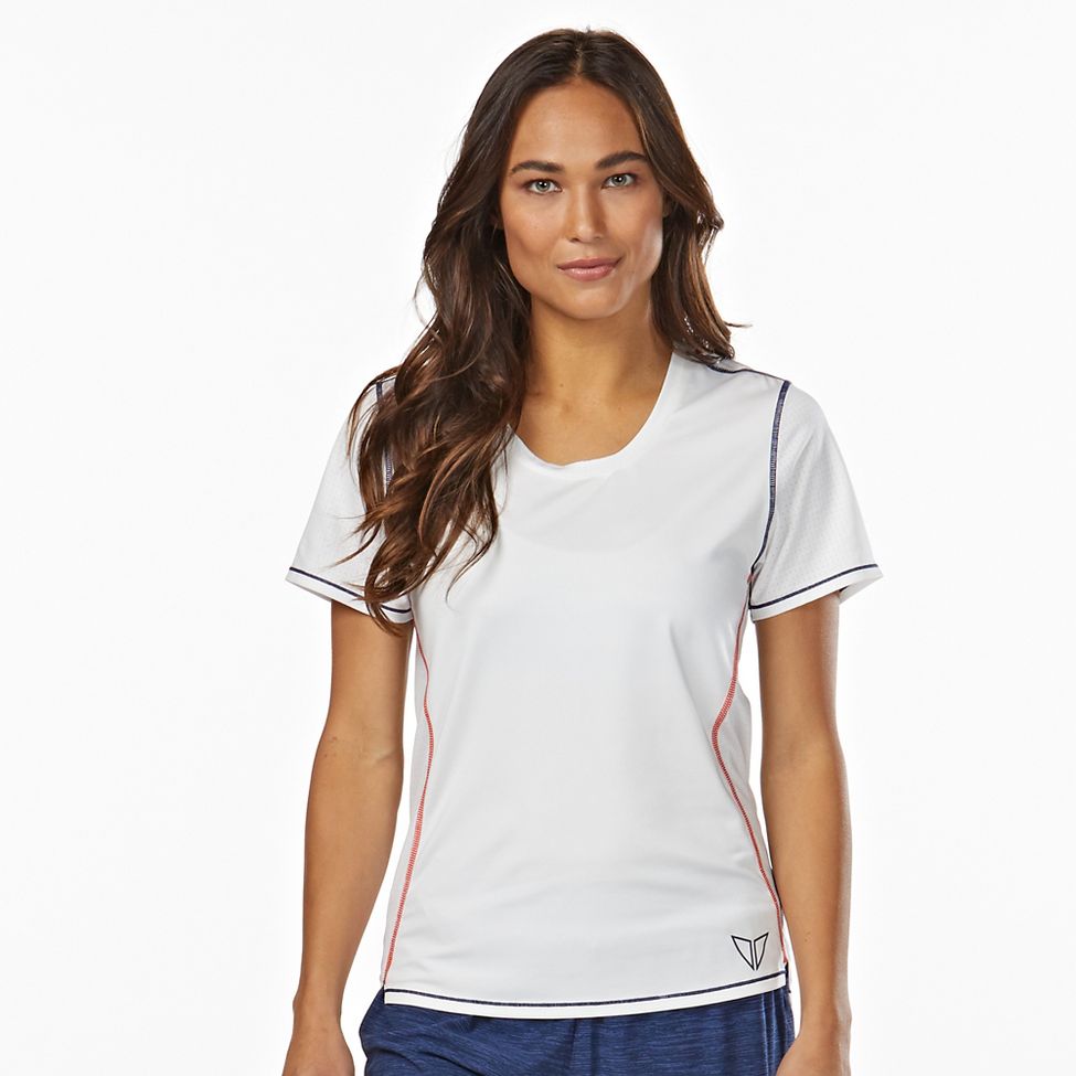 Womens Korsa Cadence Glory Run Short Sleeve Technical Tops at Road
