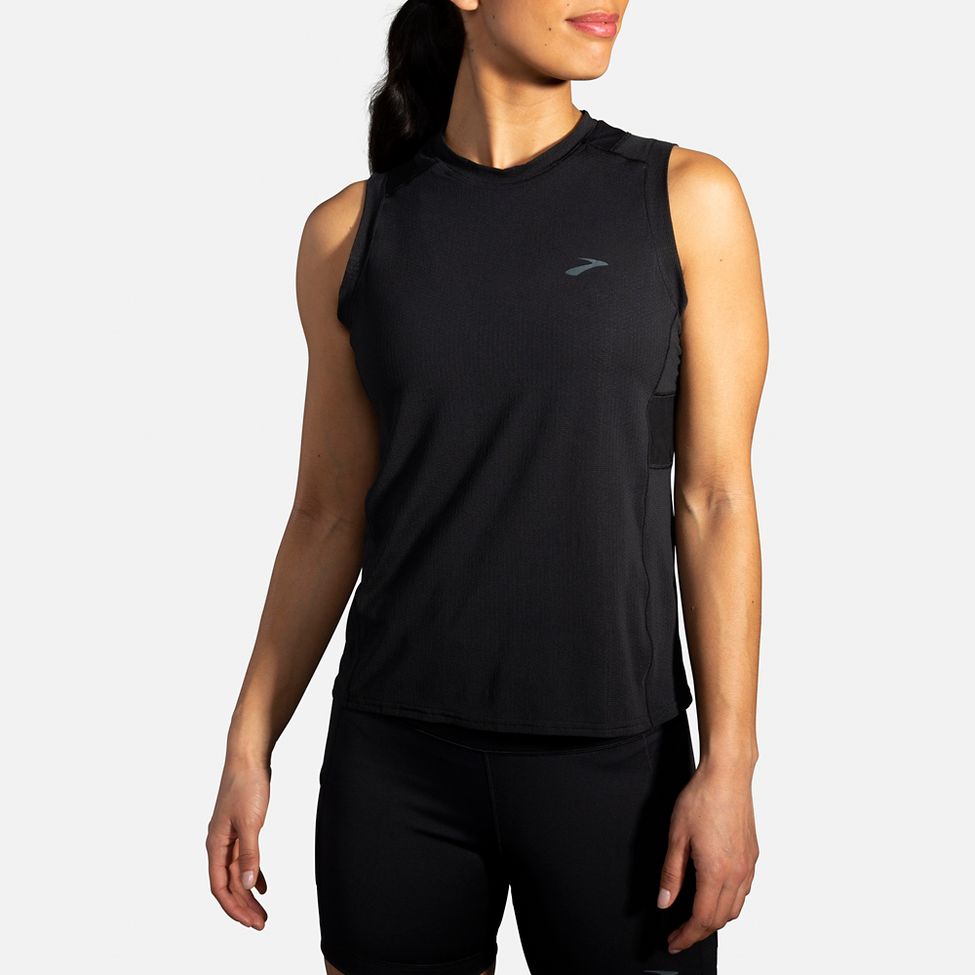 Womens Brooks Atmosphere Sleeveless Technical Tops at Road Runner Sports