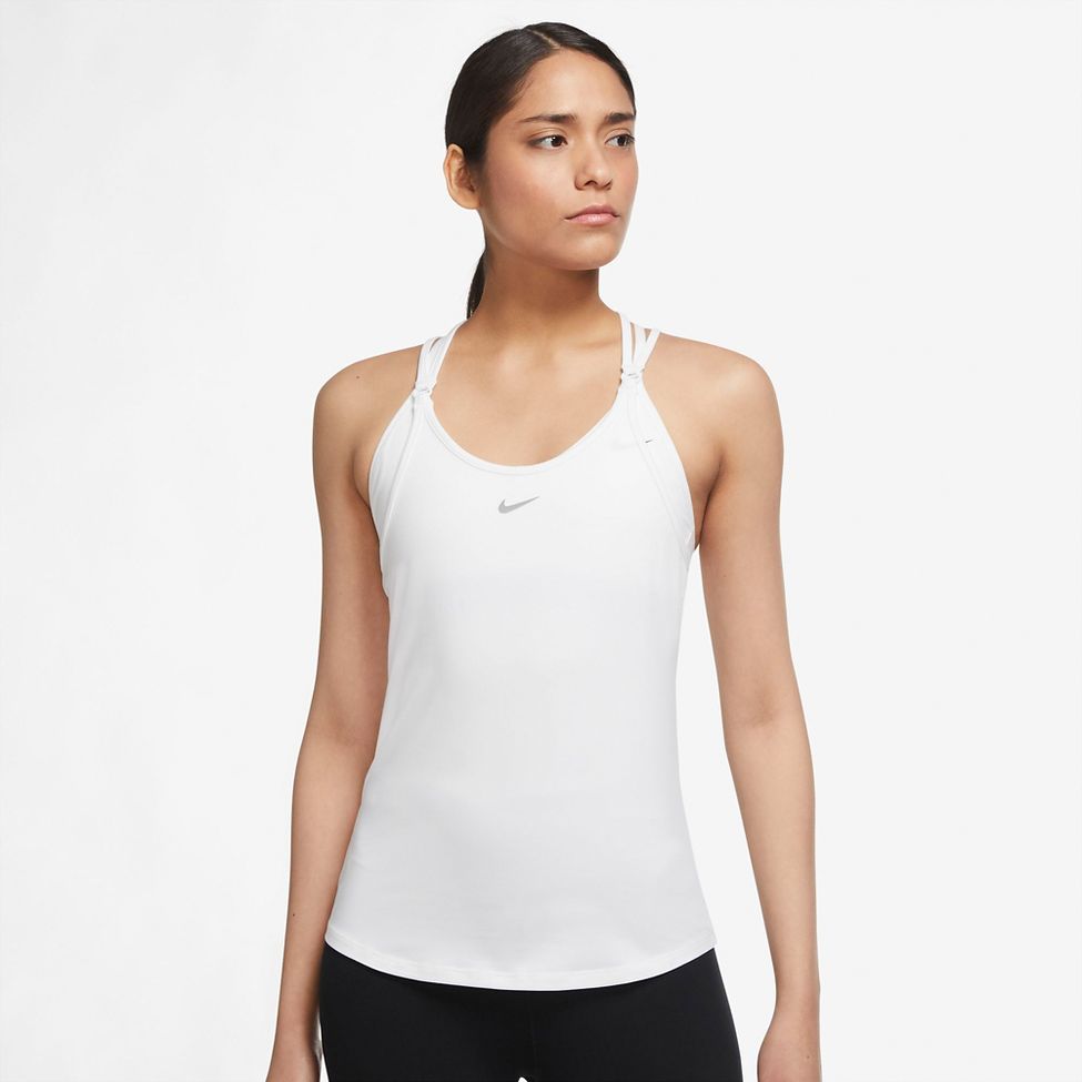 Womens Nike One Luxe Dri-FIT Slim Strappy Tanks Technical Tops at Road ...