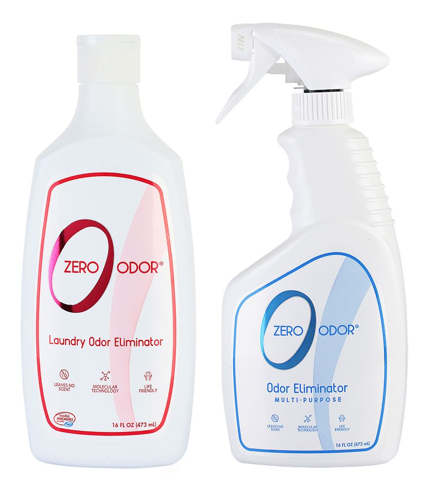 Zero Odor Home and Laundry Odor Eliminator Detergent Kit Fitness