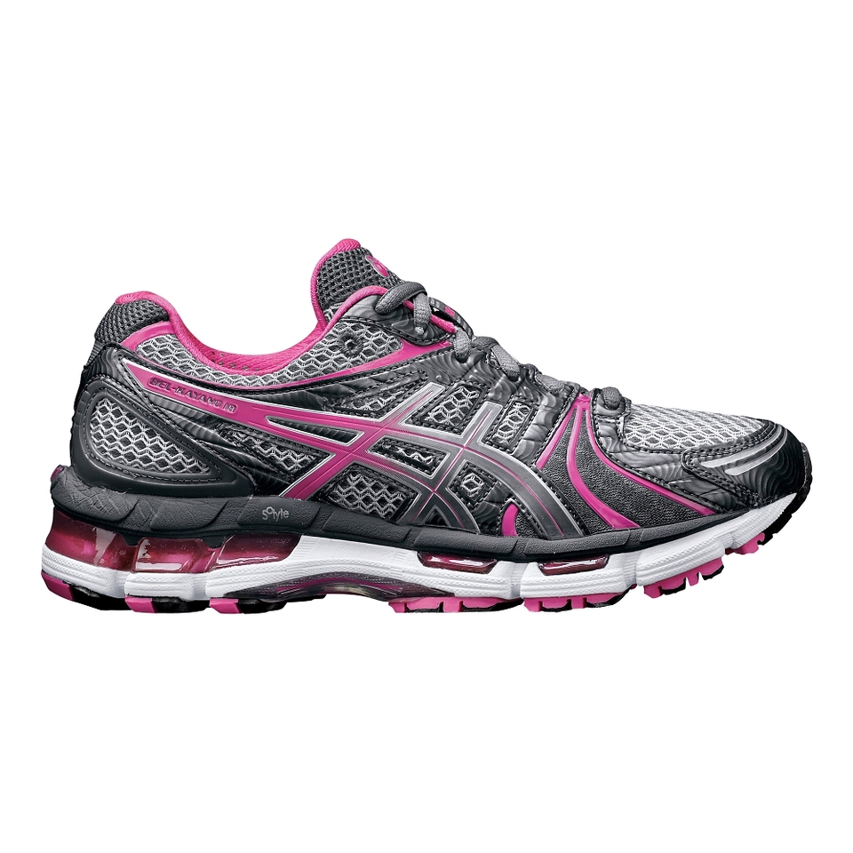 Womens ASICS GEL Kayano 18 Shoe Titanium/Pink  