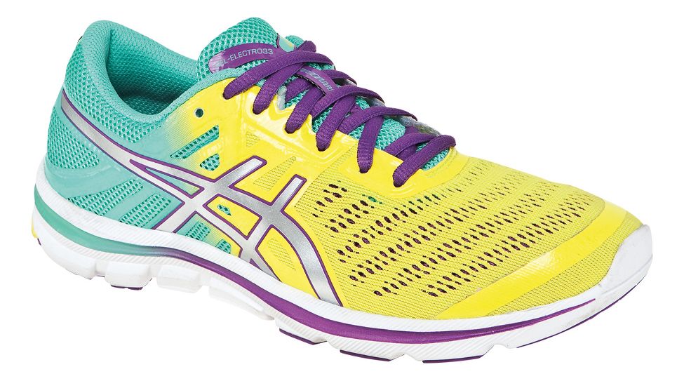 purple asics netball shoes