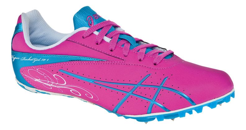 Womens ASICS Hyper Rocketgirl SP 4 Track Running Shoes HPink/Electric 