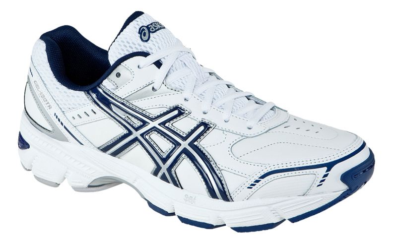 asics mens leather cross trainers