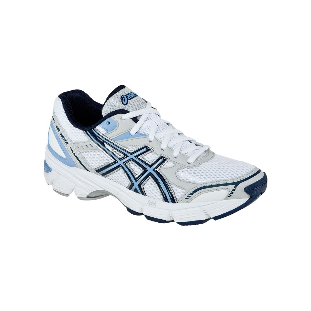 Womens ASICS GEL-180 TR Running Shoes White/Navy | eBay