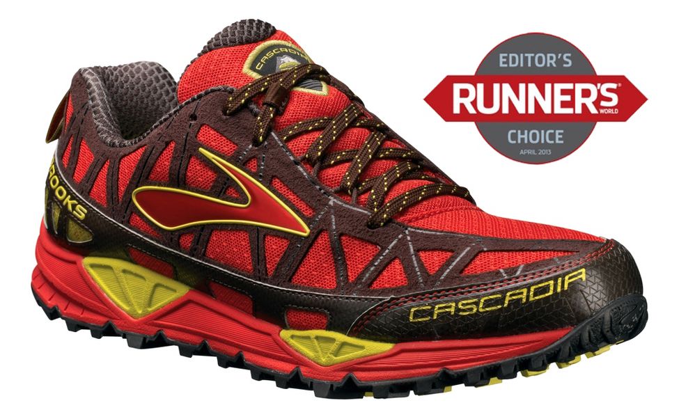 brooks cascadia 8 mens red