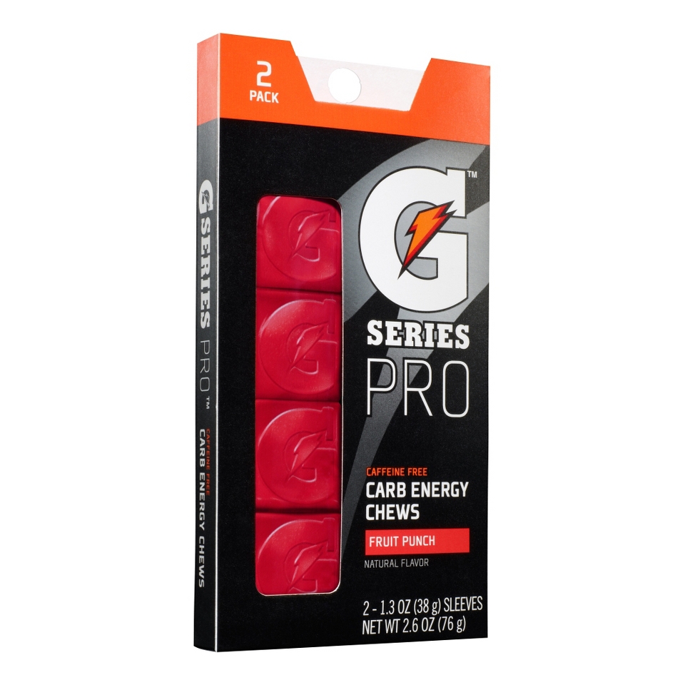 Gatorade G Series Pro Prime Carb Energy Chews 14pk Caddy Fruit Punch