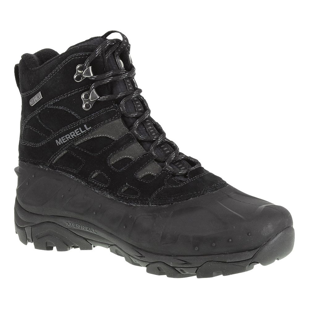 Mens Merrell Moab Polar Waterproof Athletic Hiking Shoes Black | eBay