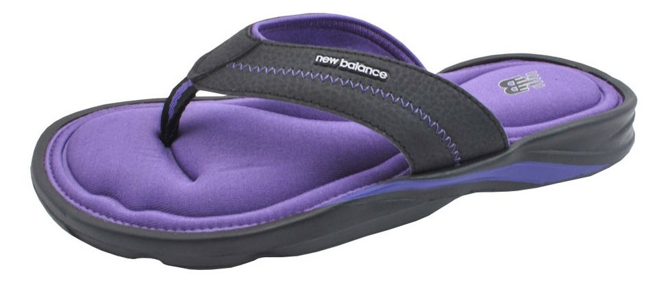 Womens New Balance Zen Thong Flip Flop Black/Purple  