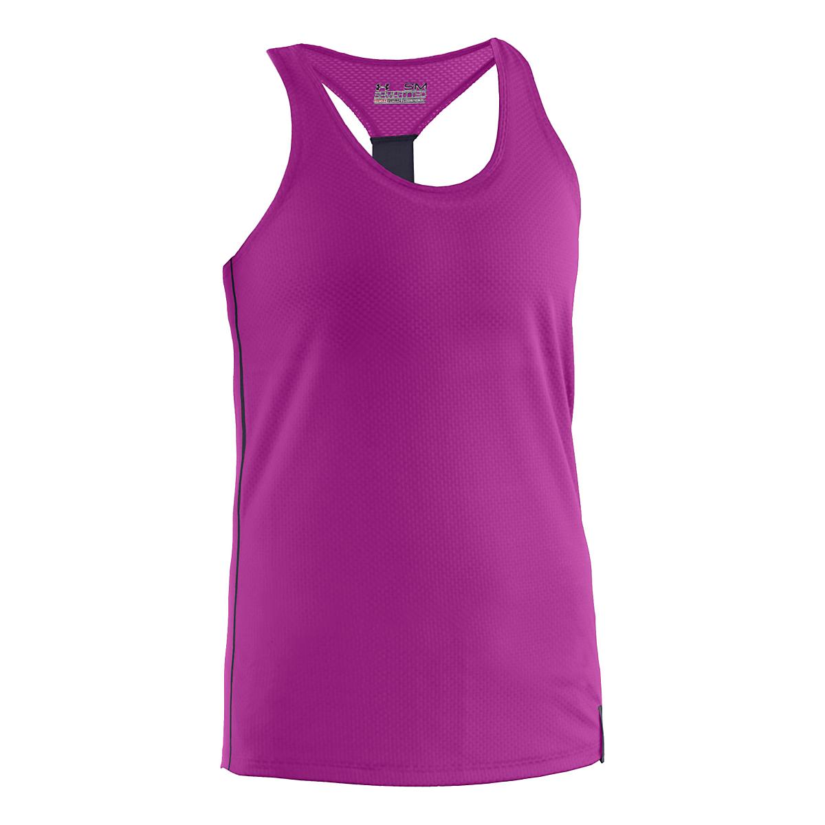 Womens Under Armour UA Fly-By Stretch Mesh Tank Technical Tops at Road ...