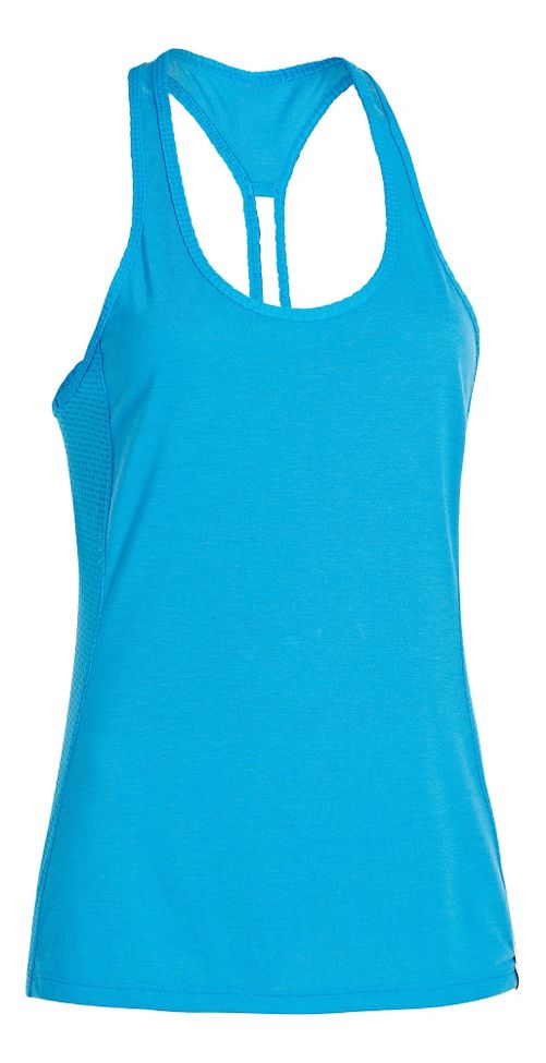Womens Under Armour Fly-By Stretch Mesh Tank Technical Tops