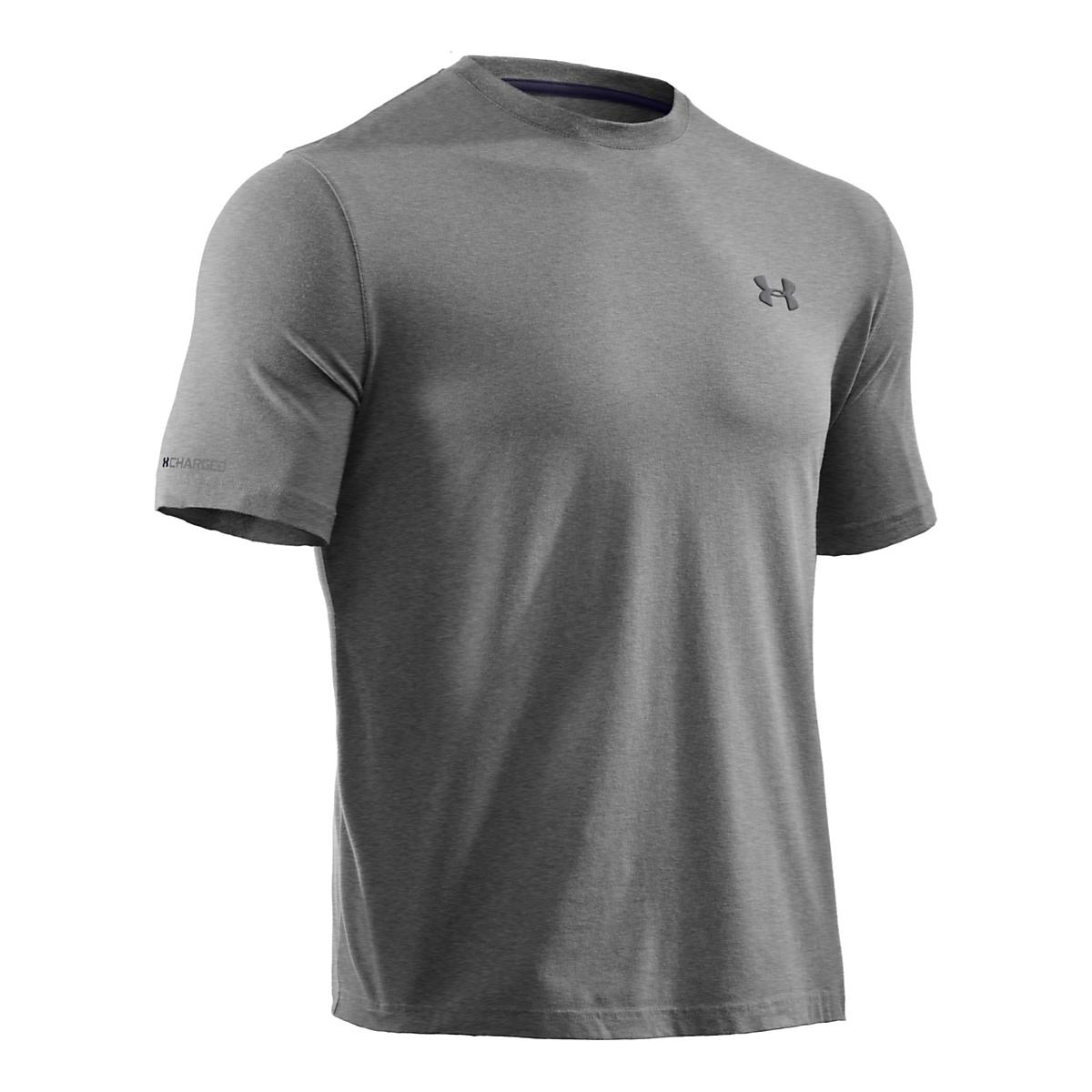 Mens Under Armour Charged Cotton Short Sleeve T Technical Tops at Road ...