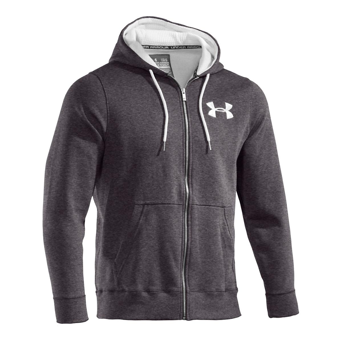 Mens Under Armour Charged Cotton Storm Fleece Full Zip Hoody Warm-Up ...