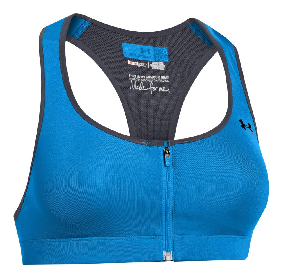 zip front sports bra under armour