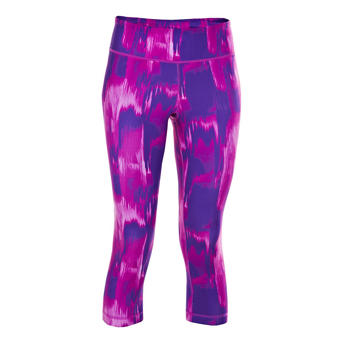Womens Under Armour UA Perfect Printed Capri Tights at Road Runner Sports