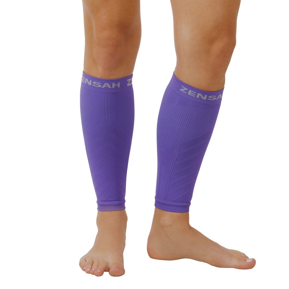 Zensah Compression Leg Sleeves Purple s M